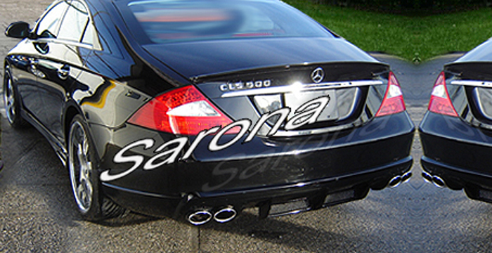 Custom Mercedes CLS  Sedan Rear Lip/Diffuser (2005 - 2011) - $590.00 (Part #MB-038-RA)